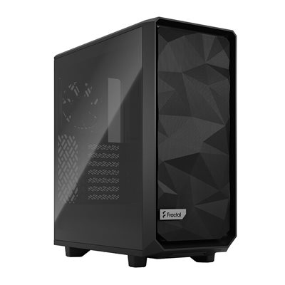 Fractal Design Meshify 2 Compact - Black TG Light Tint, ikkunallinen miditornikotelo, musta