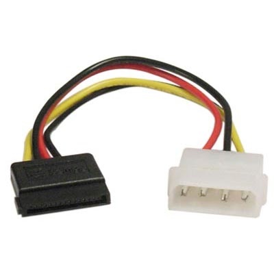 Deltaco Virtakaapeli, 4-pin Molex -> SATA
