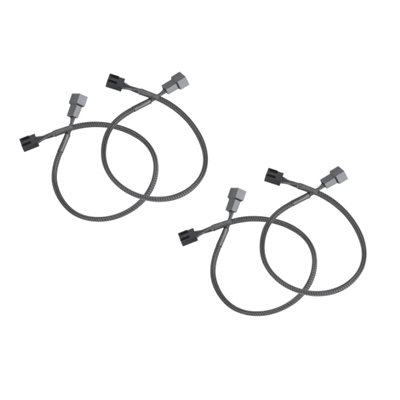 Akasa PWM Fan Extension Cable, PWM-jatkokaapelisarja, 4 kpl, 30cm, musta