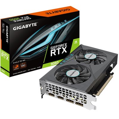 Gigabyte GeForce RTX 3050 EAGLE OC -näytönohjain, 6GB GDDR6