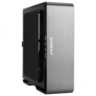 InWin Chopin MAX, Mini-ITX -kotelo, sis. 200W virtalähteen, harmaa