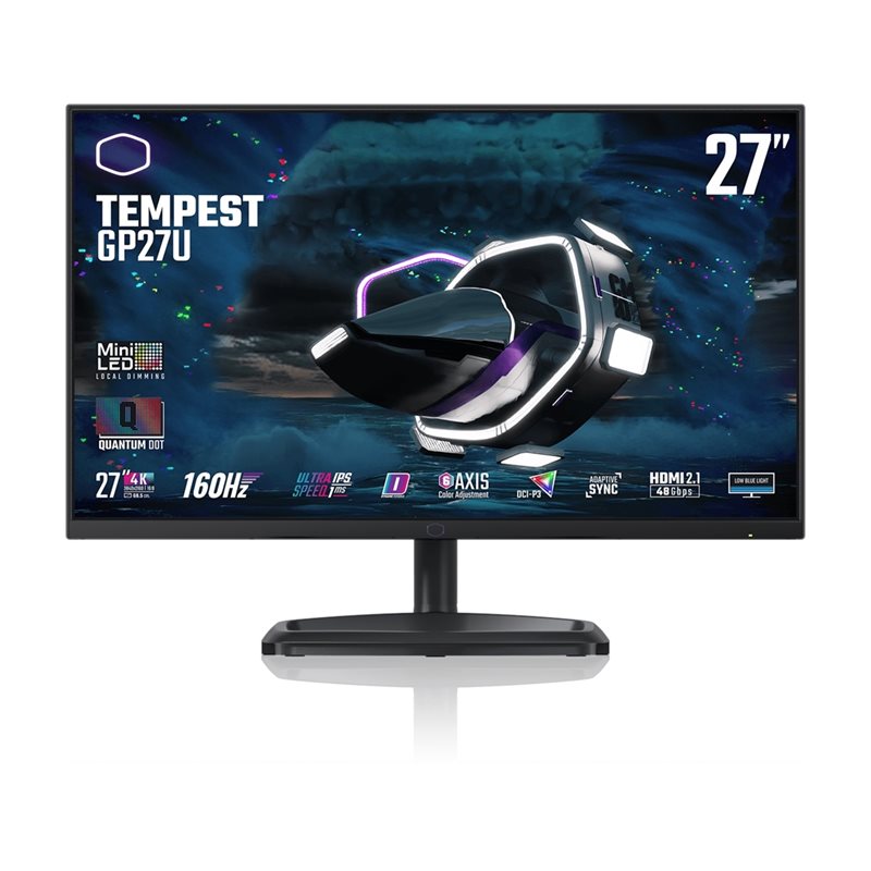 Cooler Master (Outlet) 27" Tempest GP27U, 160Hz 4K UHD -pelimonitori, musta