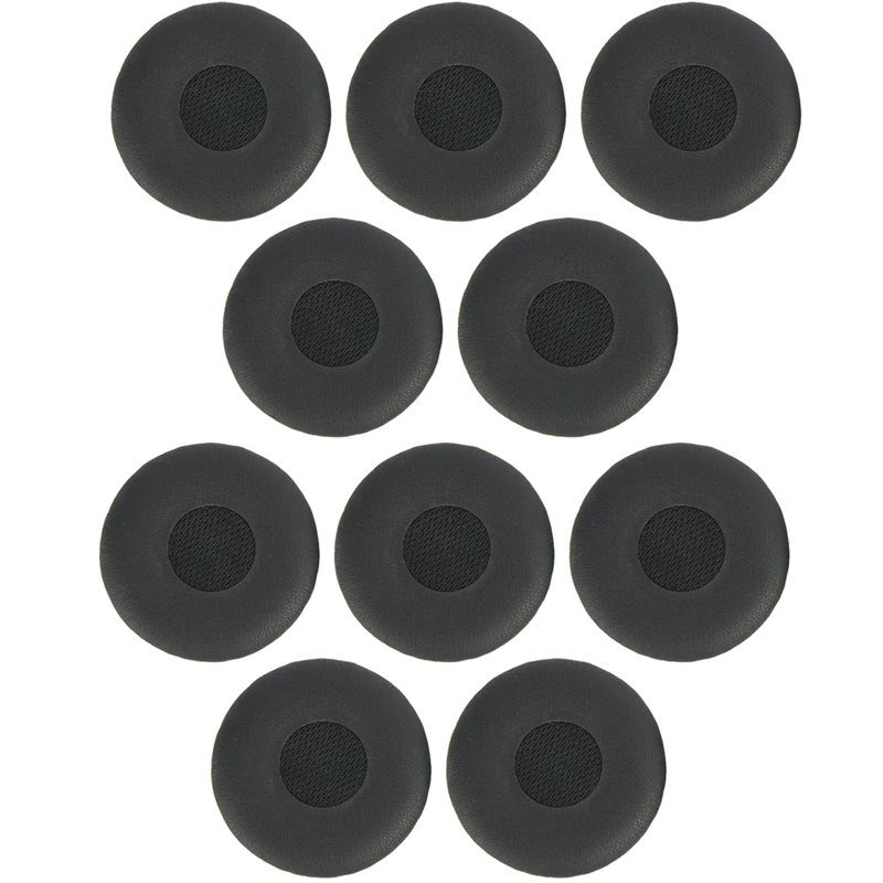 Jabra Evolve 20SE/30/30II/40/65 vaihtopehmuste, nahkaa, musta, 10kpl
