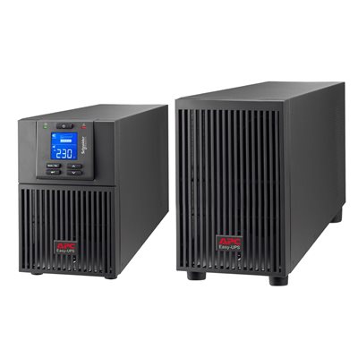 APC 1000VA/900W Easy UPS On-Line SRV -UPS-laite, 4x C13, musta
