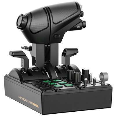 MOZA Racing MTQ Throttle Quadrant, kaasuvipuyksikkö, musta