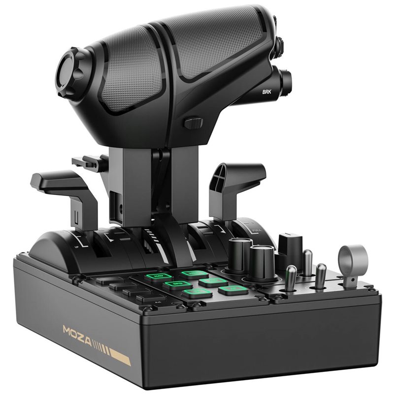 MOZA Racing MTQ Throttle Quadrant, kaasuvipuyksikkö, musta