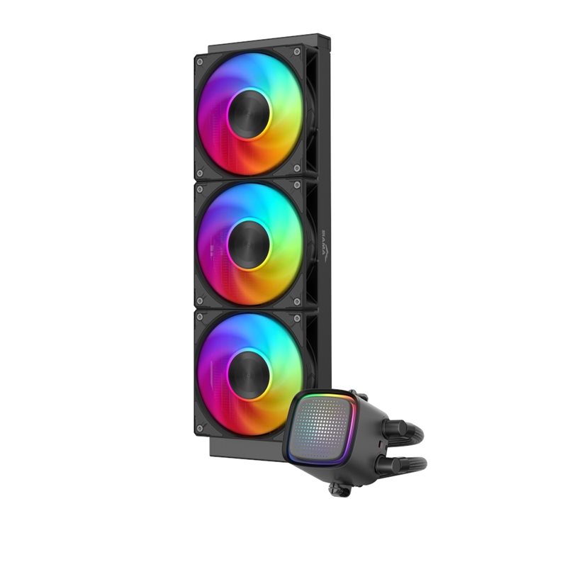 SAMA (Outlet) L50 Black, 360mm AIO-nestejäähdytysratkaisu prosessorille, musta