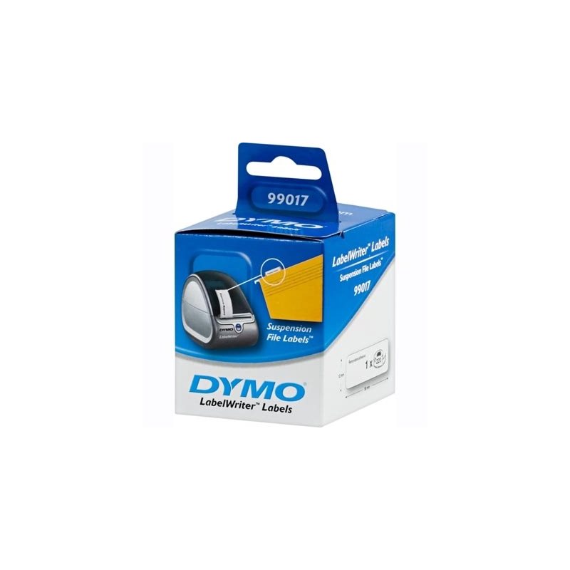 Dymo LabelWriter riippukansioetiketit, 50x12 mm, valk, 1-pakkaus