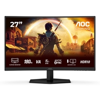 27" C27G42E, kaareva 180Hz Full HD -pelimonitori, musta