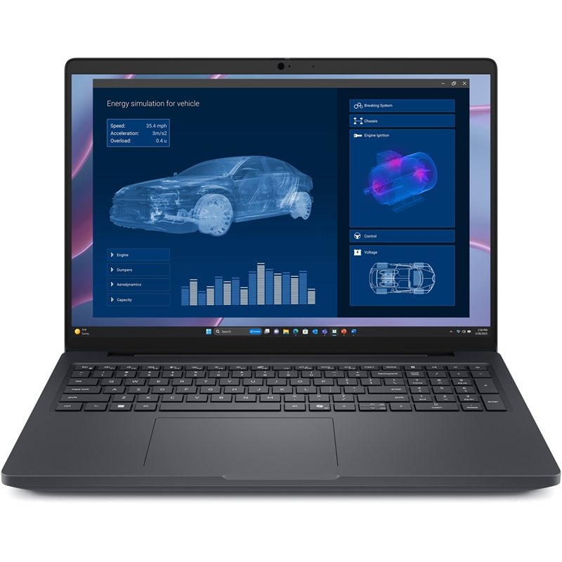 Dell 16" PRO MAX 16, kannettava tietokone, musta