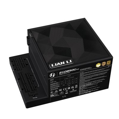 Lian Li 850W EDGE Gold V2, 80 PLUS Gold -virtalähde, PCIe 5.1, ATX 3.1, musta