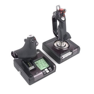 Logitech Saitek X52 Pro -lentojärjestelmä PC:lle, musta