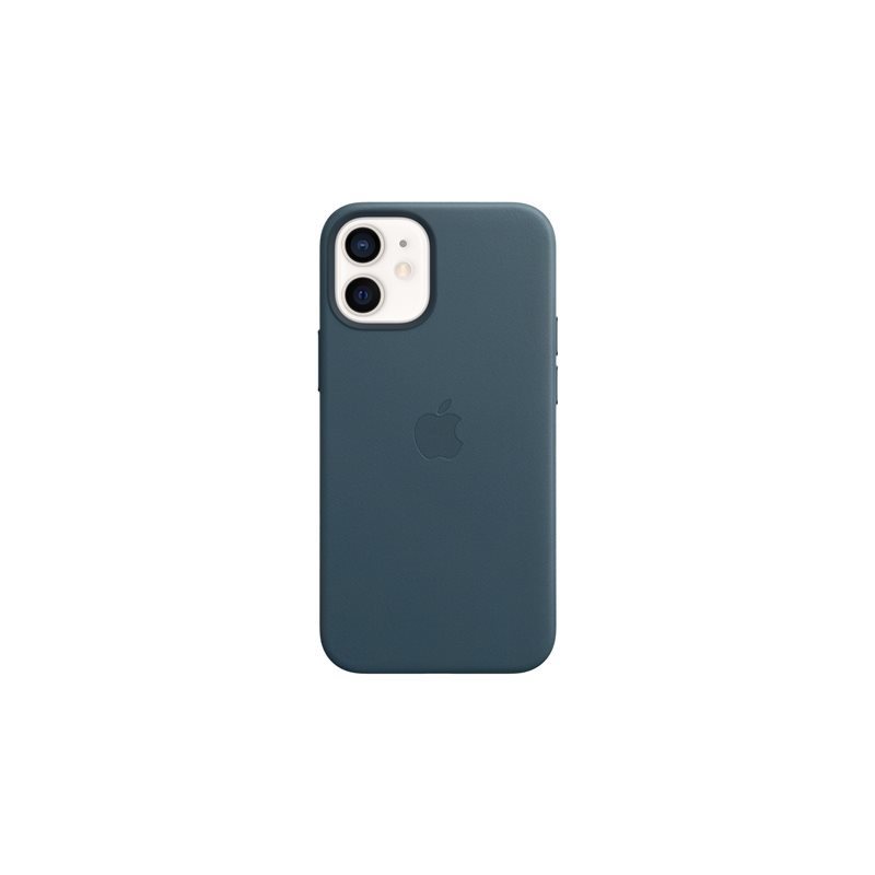 Apple Leather Case with MagSafe, nahkainen suojakuori, iPhone 12 mini, Baltic Blue