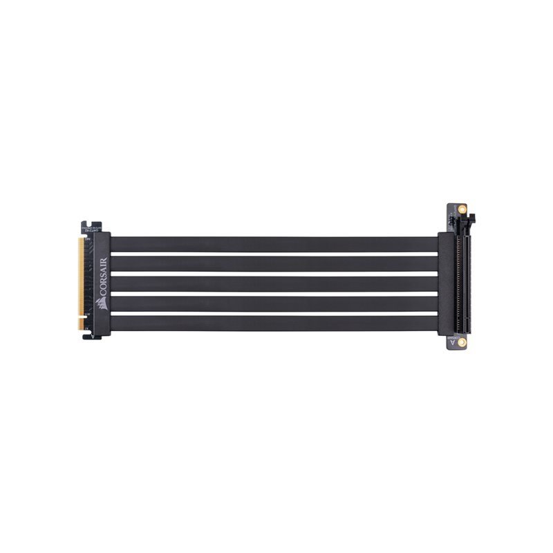 Corsair Premium PCIe 3.0 x16 Extension Cable, 300mm, musta