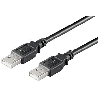 MicroConnect 2.0 USB-A -kaapeli, 1m, musta
