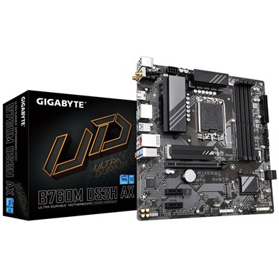 Gigabyte B760M DS3H AX, mATX-emolevy