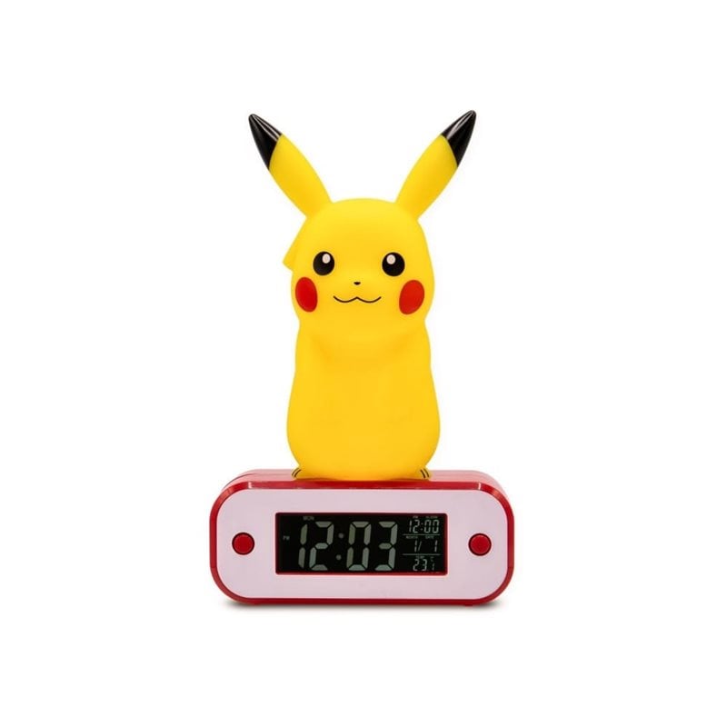 Teknofun Pokemon Alarm Clock with Light - Pikachu -herätyskello, 18cm