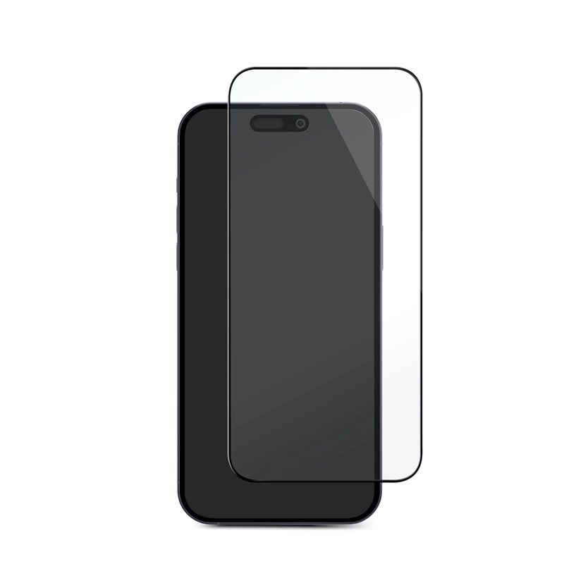 Deltaco Näytönsuojalasi, iPhone 15 Pro, karkaistua lasia, 2.5D, kovuusaste 9H, oleofobinen