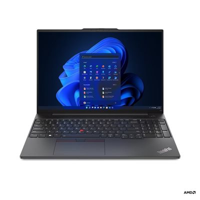 Lenovo 16" ThinkPad E16 Gen 1, kannettava tietokone, musta