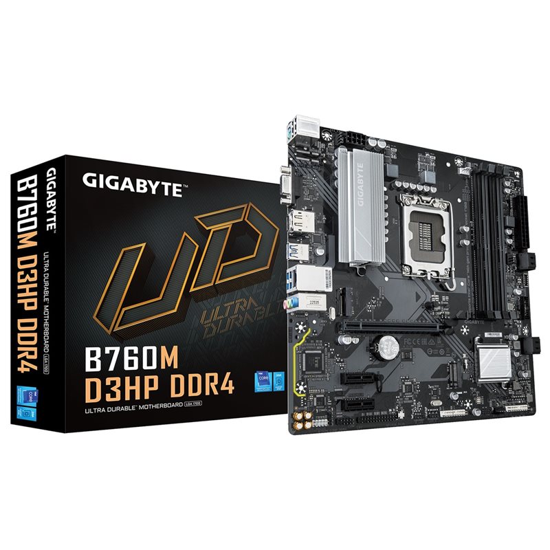 Gigabyte B760M D3HP DDR4, mATX-emolevy (Tarjous! Norm. 108,90€)