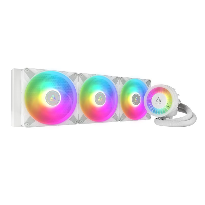 ARCTIC (Outlet) Liquid Freezer III 420 A-RGB (White), 420mm AIO-nestejäähdytysratkaisu prosessorille