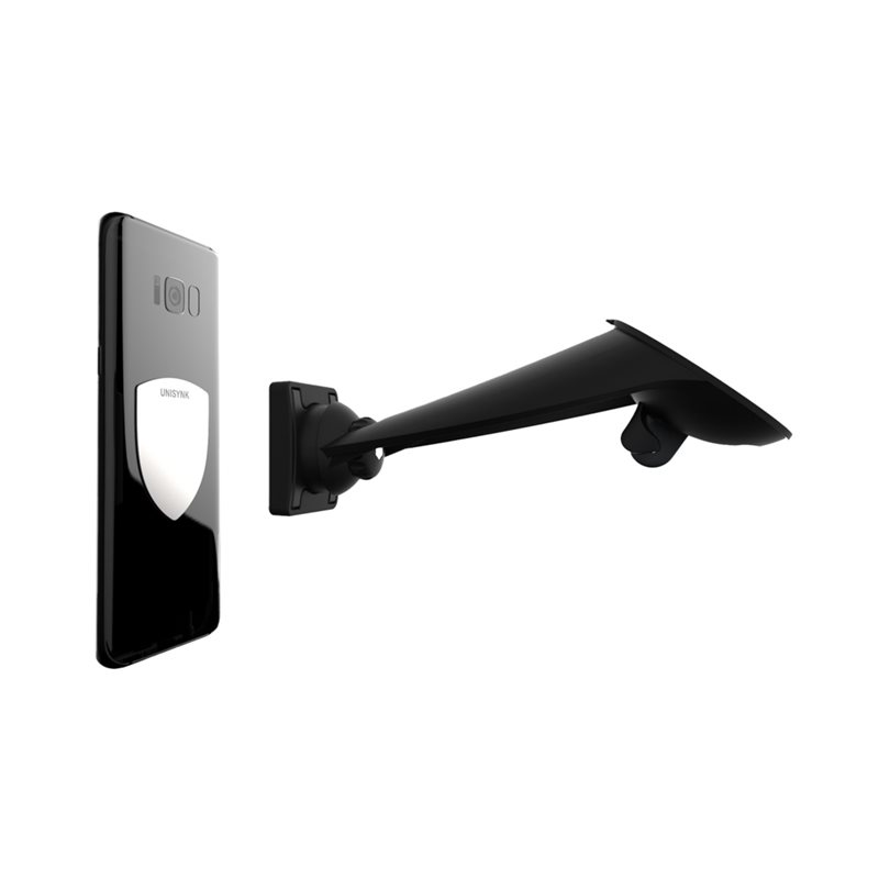 Unisynk Tuulilasin magneettinen puhelinpidike, musta