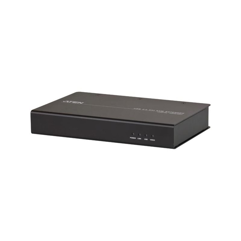 Aten KVM-jatke, DVI-D, USB, 100m, musta