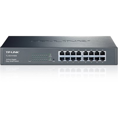 TP-Link TL-SG1016DE, 16-porttinen hallinnoitu kytkin, musta