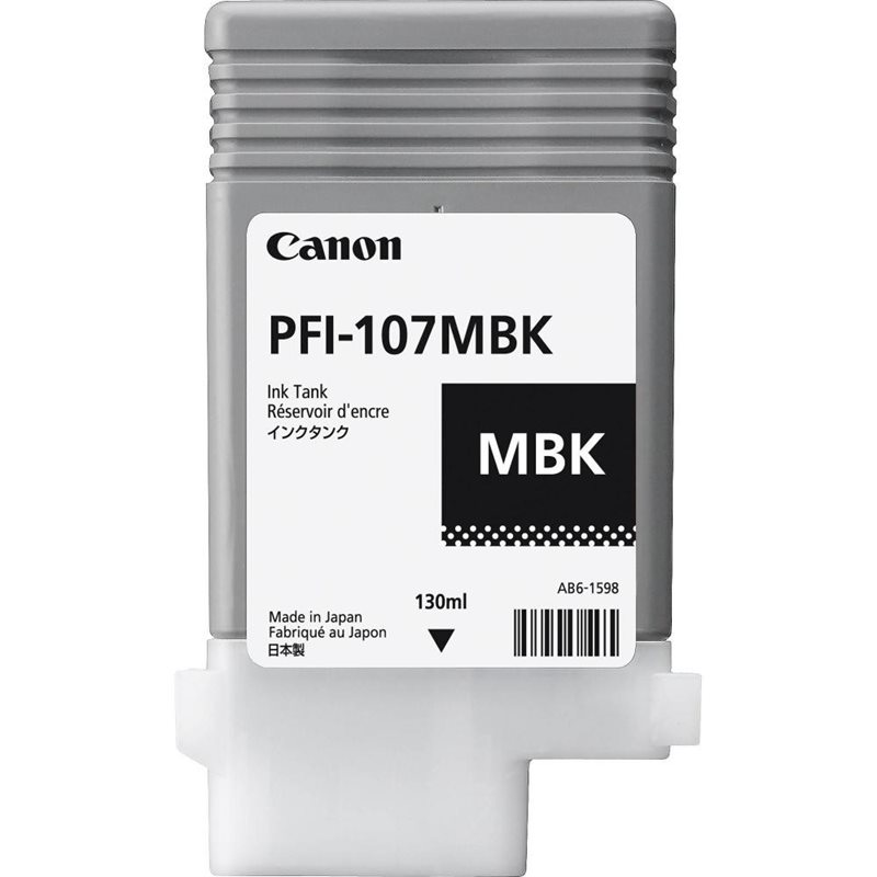 Canon PFI-107 MBK -mustesäiliö, himmeä musta, 130ml