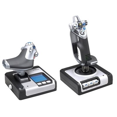 Logitech Saitek X52 -lentojärjestelmä PC:lle, musta/hopea