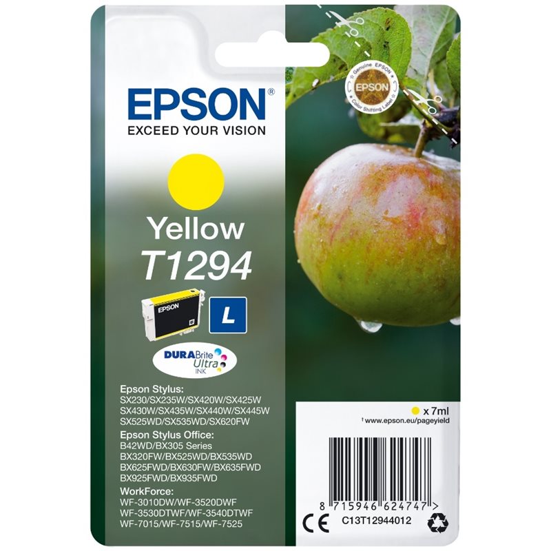 Epson T1294 Apple -väriainekasetti, keltainen