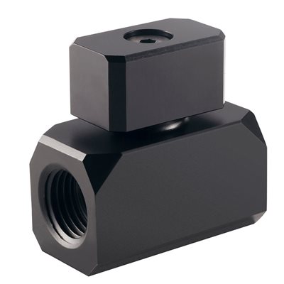 Phanteks G1/4 Premium Ball Valve -suljinventtiili, musta
