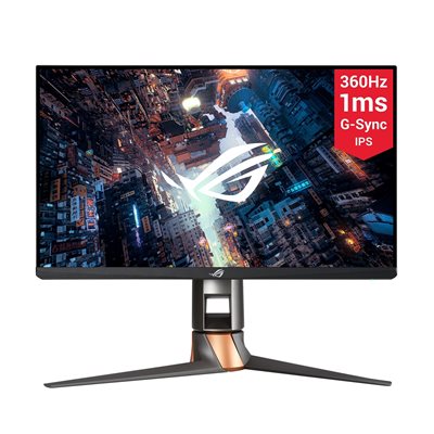 Asus 24,5" ROG Swift 360Hz PG259QN, 360Hz Full HD -pelimonitori, musta/harmaa