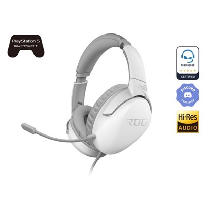 Asus ROG Strix Go Core Moonlight White -pelikuulokkeet mikrofonilla, valkoinen/harmaa