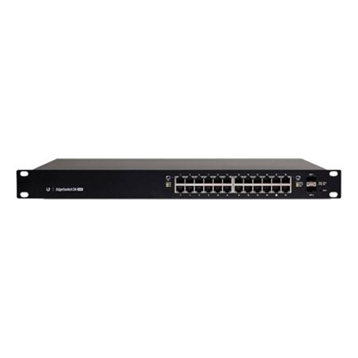 Ubiquiti EdgeSwitch PoE+ 24 (250W), hallinnoitu L3-kytkin, 1U, musta
