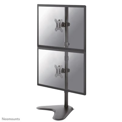 Neomounts 10-32" x2 Monitor Desk Mount, pöytäjalusta kahdelle näytölle, musta