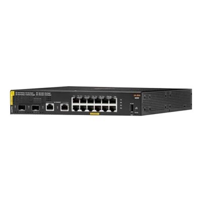 HP Enterprise Aruba 6000 12G Class4 PoE 2G/2SFP 139W Switch, PoE+ -kytkin, musta