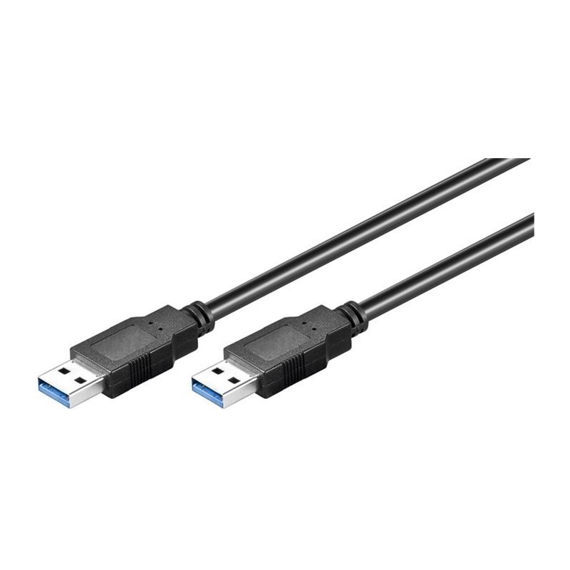 MicroConnect 3.0 USB-A -kaapeli, 1m, musta