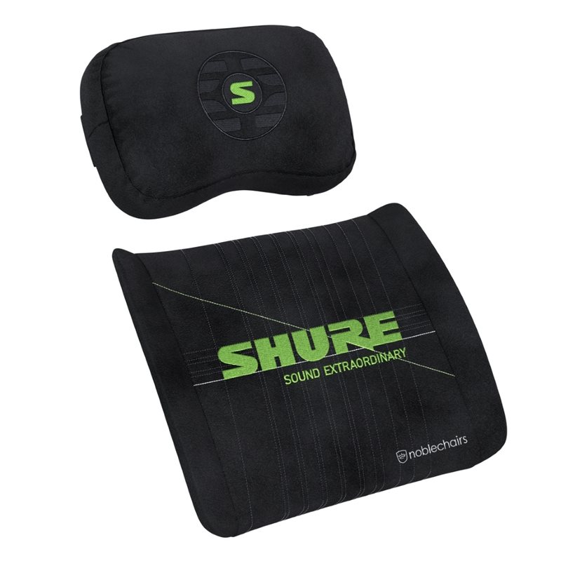 noblechairs Memory Foam Pillow Set - Shure Edition, tyynysarja noblechairs -tuoleille (Tarjous! Norm. 59,90€)