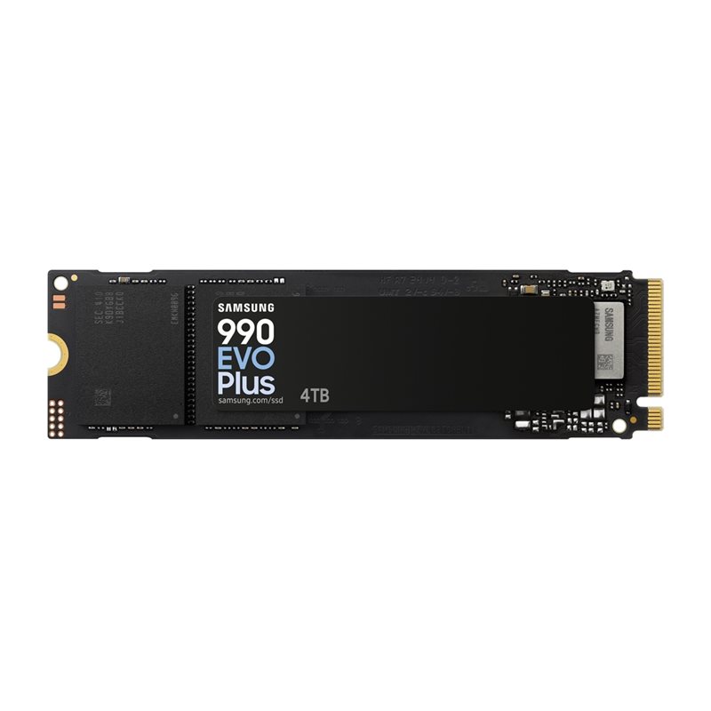 Samsung 4TB 990 EVO Plus SSD-levy, PCIe 5.0 x2, NVMe 2.0, M.2 2280, 7250/6300 MB/s