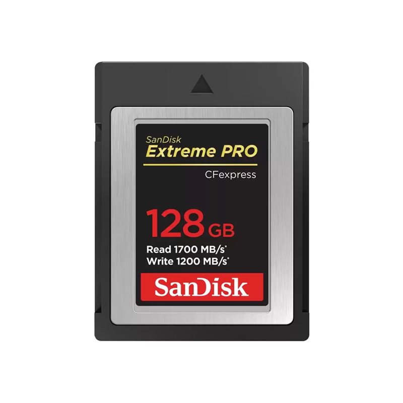 Sandisk 128GB Extreme PRO CFexpress Type B -muistikortti, jopa 1700/1200 MB/s