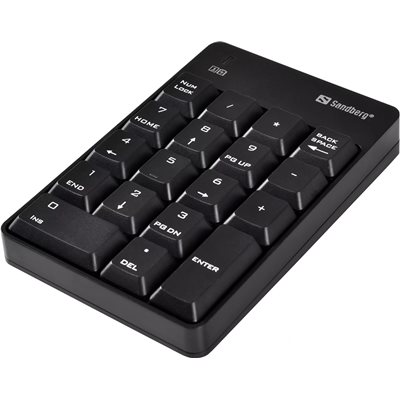 Sandberg Wireless Numeric Keypad 2, musta