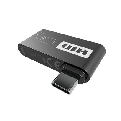 HID Omnikey Plug -älykortinlukija, USB-C, musta