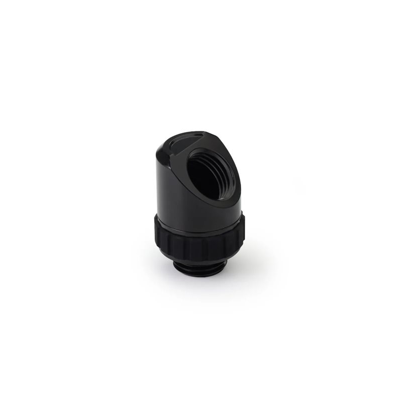 Alphacool Apex Grip Adapter 45°, OT/IT, G1/4, kierrettävä, musta