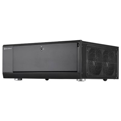 SilverStone ATX HTPC -kotelo, SST-GD10B Grandia Desktop, musta