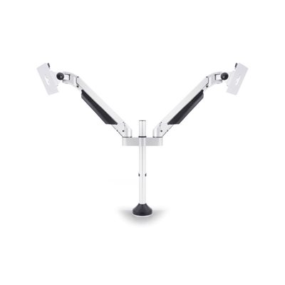 Multibrackets 15-32" x2 VESA Gas Lift Arm Dual, -pöytäteline kahdelle näytölle kaasujousella, valkoinen