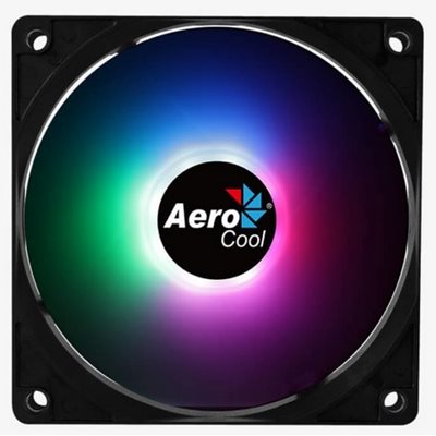Aerocool Frost 12 PWM, 120mm PWM FRGB -laitetuuletin, musta