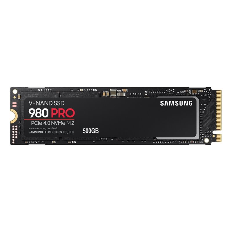 Samsung 500GB 980 PRO SSD-levy, M.2 2280, PCIe 4.0, NVMe, 6900/5000 MB/s
