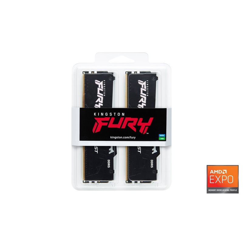 Kingston 32GB (2 x 16GB) Fury Beast DDR5 RGB, 5600MHz, CL36