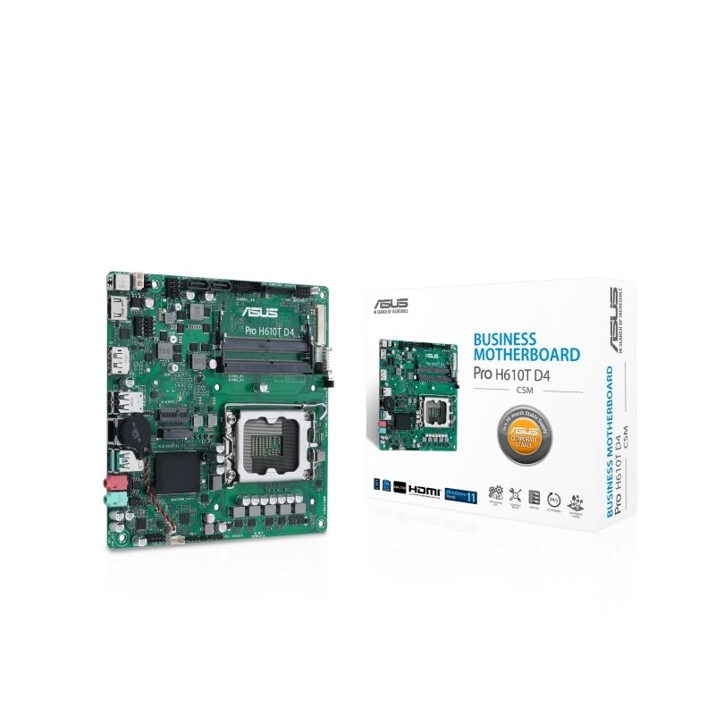 Asus Pro H610T D4-CSM, Thin Mini-ITX -emolevy